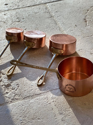 Set of 4 Artisan Copper Measuring Cups - More Coming Soon