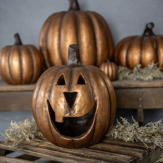 11.5" Big Mouth Pumpkin - Gold