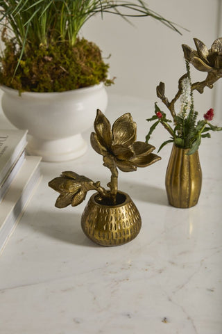 Butterfly Magnolia Sculpture - Two Stems