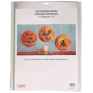Set of 3 Halloween Hanging Paper Decorations