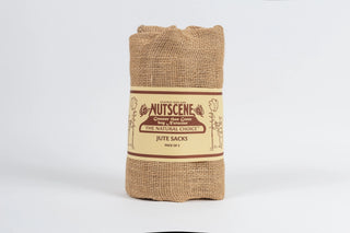 Set of 2 Nutscene Hessian Garden Sacks Traditional Jute Storage Sacks