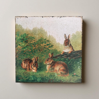 17" Bunny Trio Print