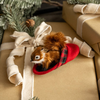 Squirrel In A Slipper Ornament
