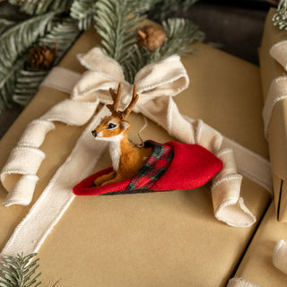 Deer In A Slipper Ornament