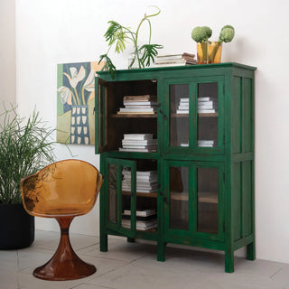 Vintage Reproduction Green Cabinet