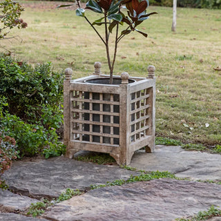 Aged Metal Orangery Planter