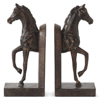 Set of 2 Prancing Horse Bookends
