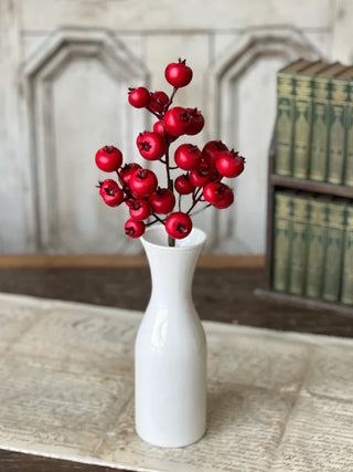 18" Keepsake Berry Stem  - Red