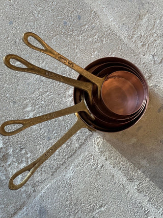 Set of 4 Artisan Copper Measuring Cups - More Coming Soon
