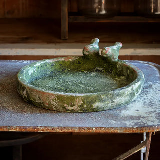 Aged Garden Round Bird Bath - More Coming Soon