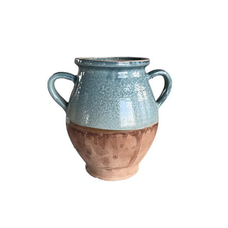 European 2 Handled Cottage Jug - Blue