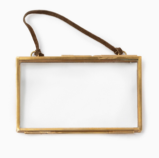 Horizontal Brass Hanging Frame - 5" x 3"