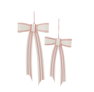 Candance Bow Ornament - Choose Size