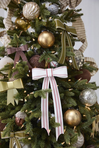 Candance Bow Ornament - Choose Size