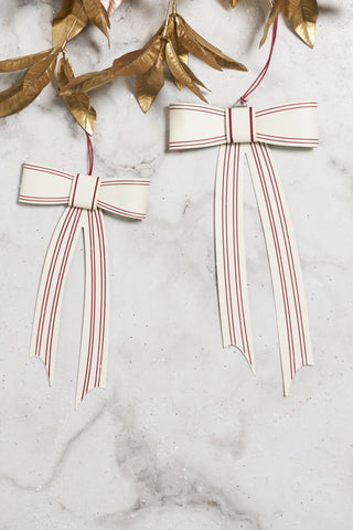 Candance Bow Ornament - Choose Size