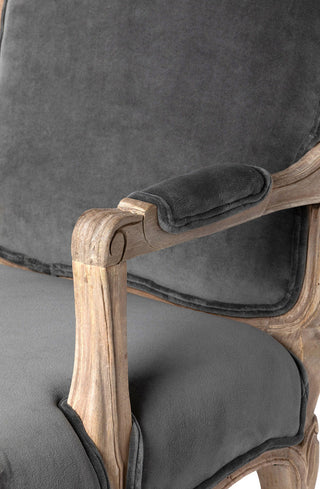 Grey Velvet Chloe Chair