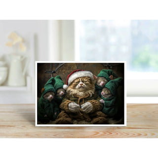 Santa Claws and His Little Helpers - Note Card