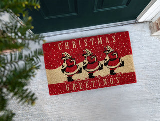 Victoria and Albert Museum Santa Claus Greetings Doormat