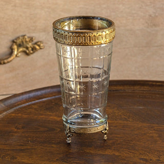 Etched Glass Vanity Vase