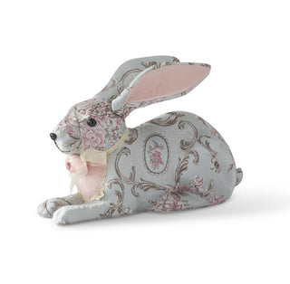 Blue Floral Patterned Easter Bunny