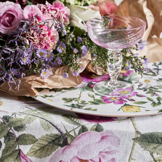 Rose Garden Linen Tablecloth