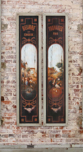 French Butter and Cheese Signs - Set of 2