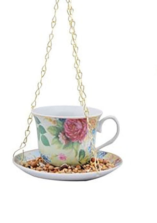 Pretty Teacup Bird Feeder - Choose Your Favorite Color