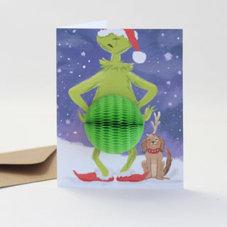 Pop Up You're a Mean One Holiday Card - Blank Inside