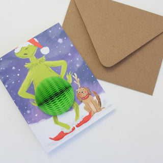 Pop Up You're a Mean One Holiday Card - Blank Inside