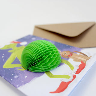 Pop Up You're a Mean One Holiday Card - Blank Inside