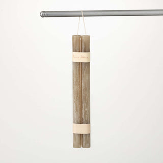 Set OF 2 Hanging Timber Candle - Taupe