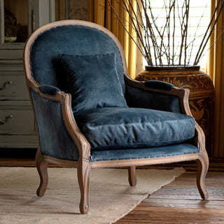 Paon Velvet Parlor Chair