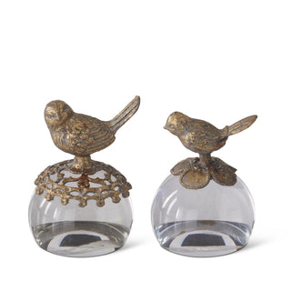 Gold Bird Paperweight - Choose Style