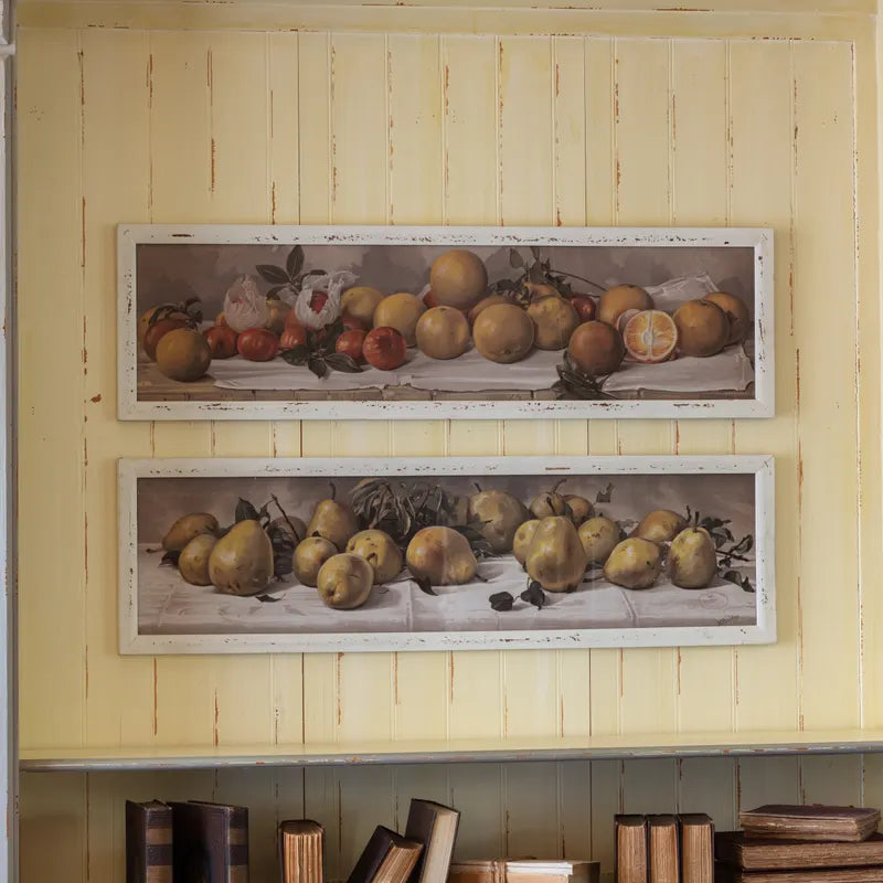 Set of 2 Orchard Prints Cotton & Crete