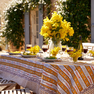Provence Avignon Dijon & Blue Tablecloth - Choose Size