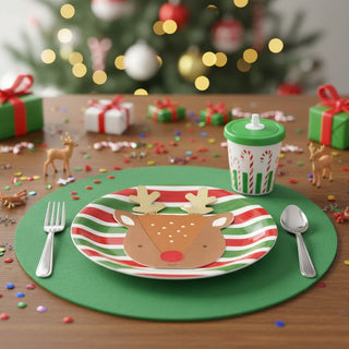 Rudolph Shaped Dinner Napkin - Set of 18