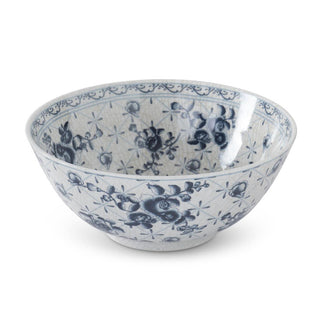 Blue and White Floral Console Bowl