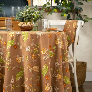 April Cornell Mushroom Forager Tablecloth - Available in Multiple Sizes