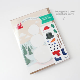 Build A Snowman Holiday Card