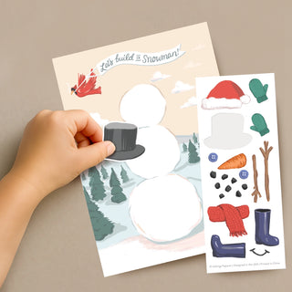 Build A Snowman Holiday Card