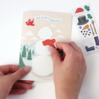 Build A Snowman Holiday Card