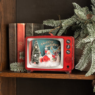 Happy Holidays Television Christmas Decor