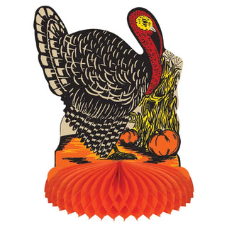 Vintage Style Fall Turkey Centerpiece