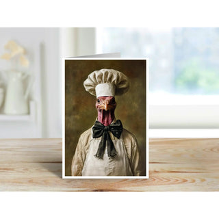 Turkey Takes the Kitchen - Note Card