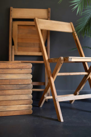 Found Solid Oak Wooden Event Chair