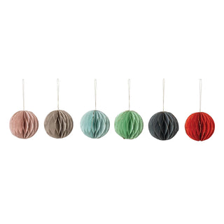 4" Honeycomb Ball Ornament - Choose Color
