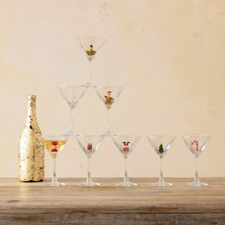 Holiday Martini Glass - Choose Style