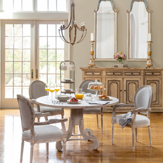 Weathered Gold-Tone Chandelier
