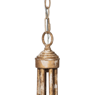 Weathered Gold-Tone Chandelier