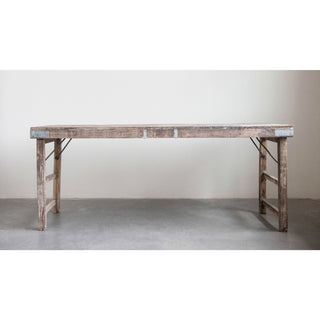 Reclaimed Wood Folding Table